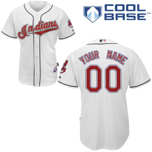Cleveland Indians Personalized custom White Jersey Cleveland Indians Personalized custom White Jersey