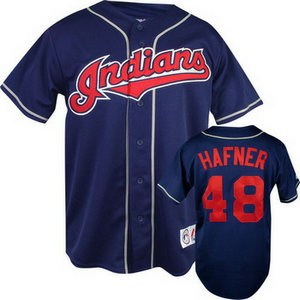 Cleveland Indians #48 HAFNER Blue Jersey Cleveland Indians #48 HAFNER Blue Jersey