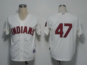 Cleveland Indians 47 Duncan Cream Cool base  47