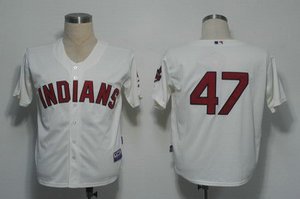 Cleveland Indians 47 Duncan Cream Cool Base