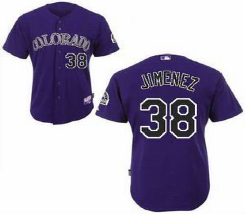 Colorado Rockies 38 Ubaldo Jimenez purple jerseys