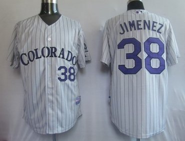 MLB Jerseys Colorado Rockies 38# Jimemez Grey