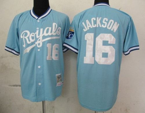 MLB Jerseys Kansas Royals 16 Jackson LT blue MLB Jerseys Kansas Royals 16 Jackson LT blue