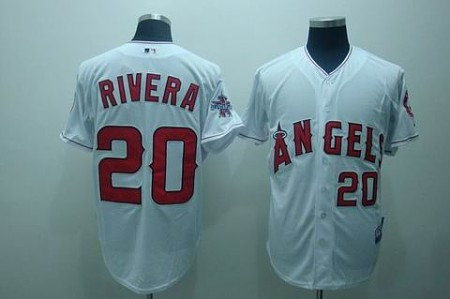 MLB Los Angeles Angels #20 Rivera white(cool base)