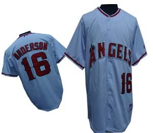 Anaheim Angels ANDERSON 16 White