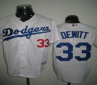 Los Angeles Dodgers 33 dewett White  Jersey