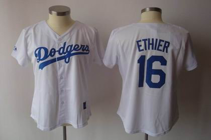 WOMEN Los Angeles Dodgers 16 Andre Ethier WHITE Jersey