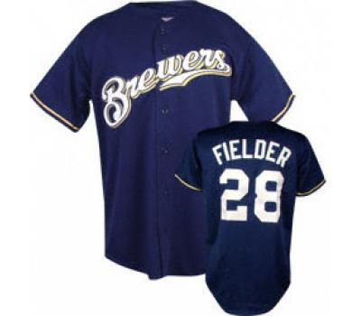 Milwaukee Brewers 28 P Fielder blue Milwaukee Brewers 28 P Fielder blue