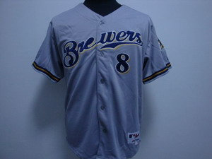 Milwankee Brewers 8 GREY