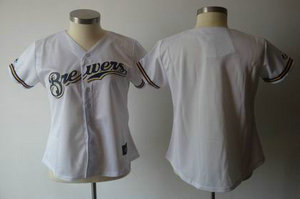 WOMEN Milwaukee Brewers blank WHITE jersey
