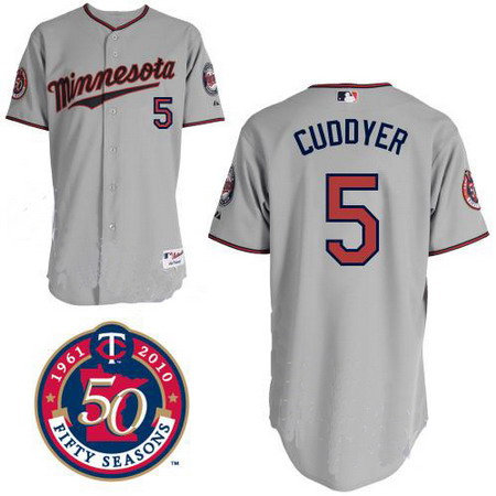 Minnesota Twins 5 Michael Cuddyer Grey 2010 w50th Season patch Minnesota Twins 5 Michael Cuddyer Grey 2010 w50th Season patch