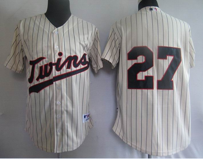 MLB Jerseys Minnesota Twins 27# cream MLB Jerseys Minnesota Twins 27# cream