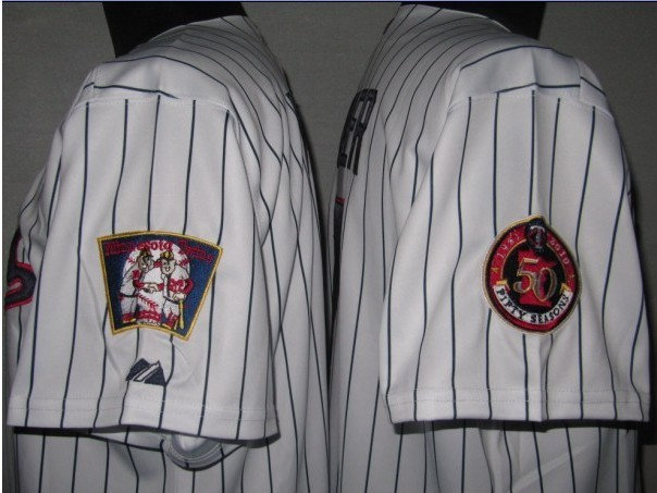MLB Jerseys Minnesota Twins white 50th