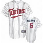 mlb minnesota twins #5 cuddyer white(blue strip)