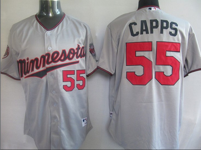 MLB Minnesota Twins 55 CAPPS GREY MLB Minnesota Twins 55 CAPPS GREY