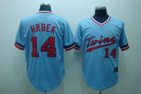 Minnesota Twins HRBEK 14 BABY BLUE Cooperstown Throwback Minnesota Twins HRBEK 14 BABY BLUE Cooperstown Throwback