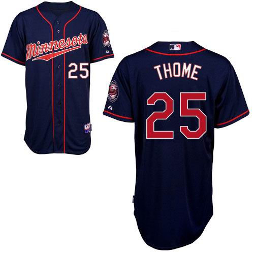 2011 Minnesota Twins 25 Jim Thome Alternate Road Jersey blue