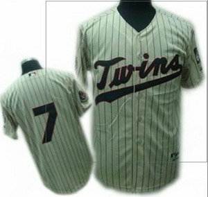 KIDS Minnesota Twins 7 Joe Mauer Cream jerseys