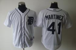 New York Mets #41 Martinez White Jerseys