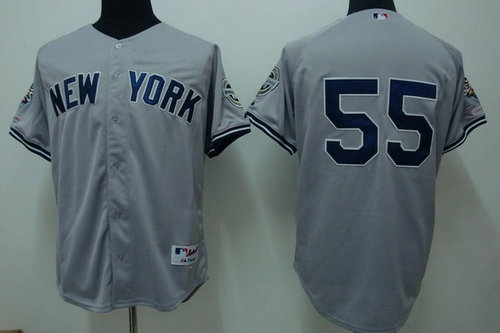 mlb new york yankees #55 matsui grey(2009 logo) mlb new york yankees #55 matsui grey(2009 logo)