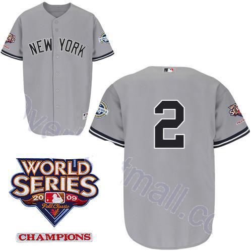 New York Yankees 2 Derek Jeter Grey Youth Jerseys
