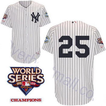 New York Yankees 25 Mark Teixeira White Youth Jerseys