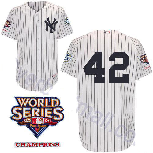 New York Yankees 42 Mariano Rivera White Youth Jerseys