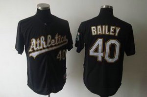 Oakland Athletics 40 Bailey black jersey