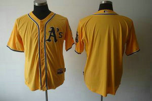 Oakland Athletics blank yellow Jerseys