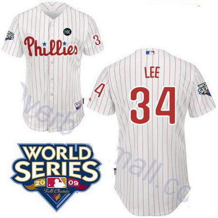 Philadelphia Phillies 34 Cliff Lee white jerseys