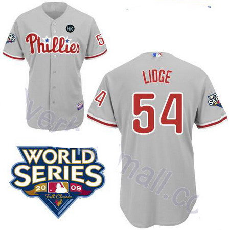 Philadelphia Phillies 54 Brad Lidge gery jerseys Philadelphia Phillies 54 Brad Lidge gery jerseys