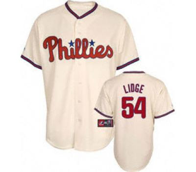 Philadelphia Phillies 54 LIDGE cream Philadelphia Phillies 54 LIDGE cream