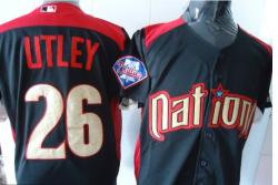 Philadelphia Phillies 26# Utley 2011 All-star BP Black jerseys