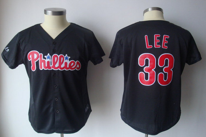 2011 Womennull Jersey by Majestic Athletic phillies 33# lee blu
