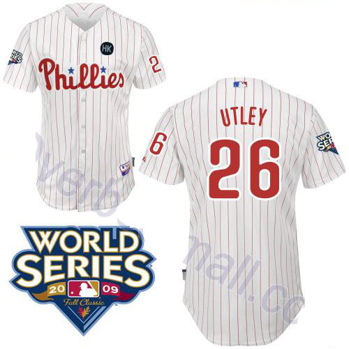 Philadelphia Phillies 26 Chase Utley white Youth Jerseys
