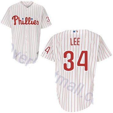 Philadelphia Phillies 34 Cliff Lee White Youth Jersey