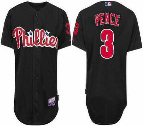 Youth Philadelphia Phillies 3 Hunter Pence Black jersey