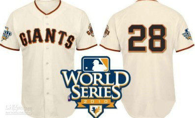 San Francisco Giants 28 Posey 2010 World Series Cream Jersey San Francisco Giants 28 Posey 2010 World Series Cream Jersey