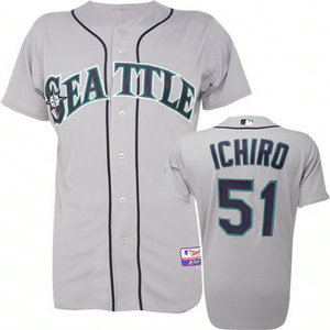 Seattle Mariners #51 Ichiro Suzuki Grey Jersey Seattle Mariners #51 Ichiro Suzuki Grey Jersey