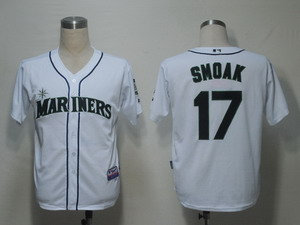Seattle Mariners 17 Smoak White Seattle Mariners 17 Smoak White