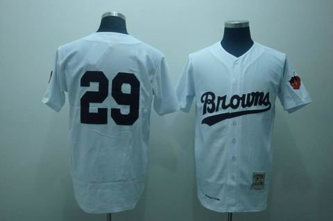 st.louis browns #29 paige m&n white