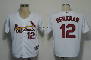 St Louis Cardinals 12 Berkman White Cool Base