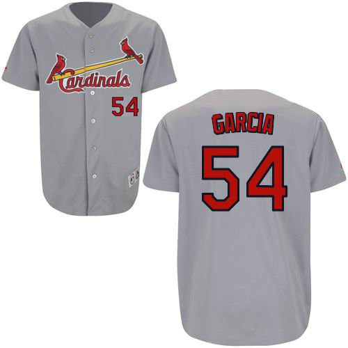 St Louis Cardinals 54 Jaime Garcia grey jerseys
