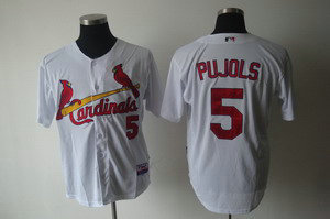 St. Louis Cardinals 5 Pujols White Jerseys St. Louis Cardinals 5 Pujols White Jerseys
