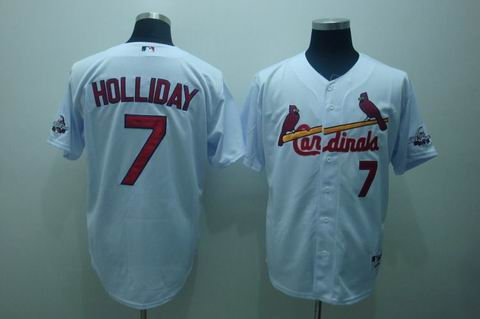 mlb st.louis cardinals #7 holliday white[2009 all star game patch]