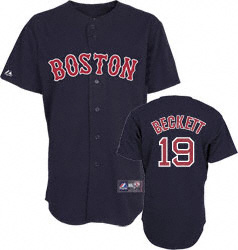 Josh Beckett Adult 2009 Navy 19 Boston Red Sox