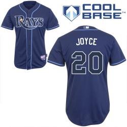 Bay Rays 20# Matt Joyoe blue cool base jersey