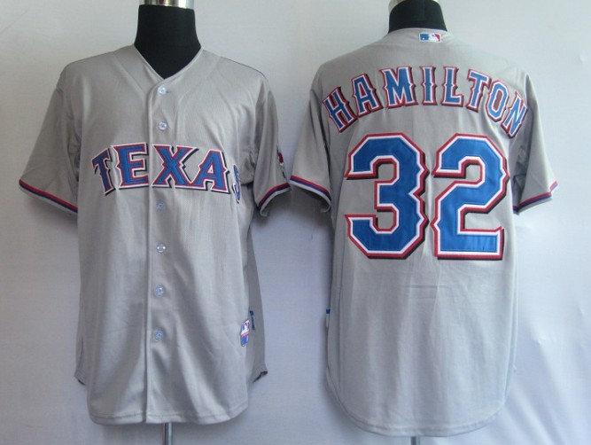 MLB Jerseys Texans 32# Hamilton Grey MLB Jerseys Texans 32# Hamilton Grey