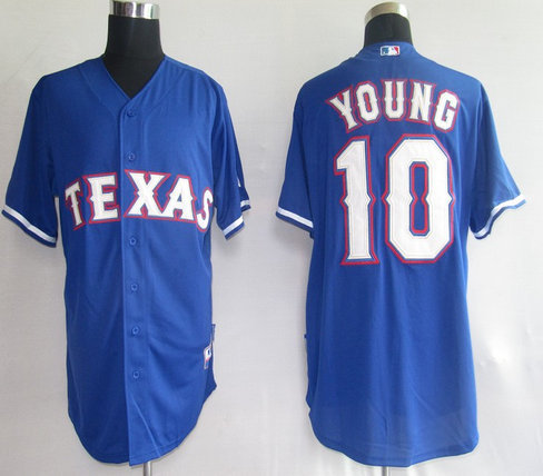Texas Rangers 10 Young Blue Jerseys Texas Rangers 10 Young Blue Jerseys