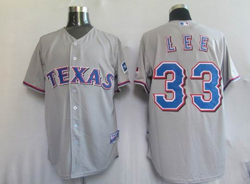 Texas Rangers 33 lee grey Jerseys